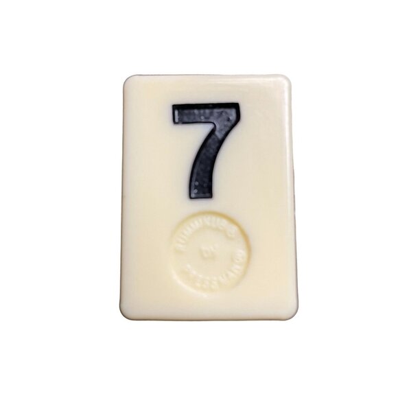 Pressman Rummikub Black 7 Tile Original Replacement Game Piece Smooth Back u - Picture 1 of 2